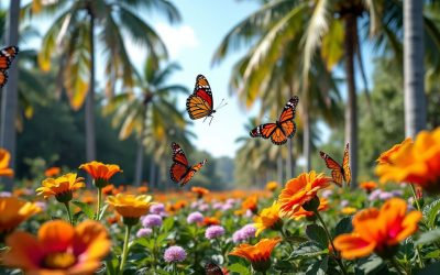 Beautiful Tropical Park in Miami